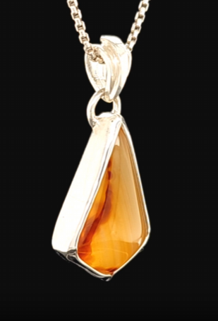 Sterling Silver Agate Pendant