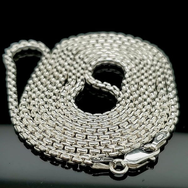 Sterling Silver Round Box Chain